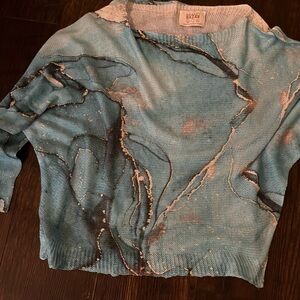 Blue Crew Neck Sweater